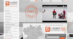 Desktop Screenshot of lagentimmobilier.fr